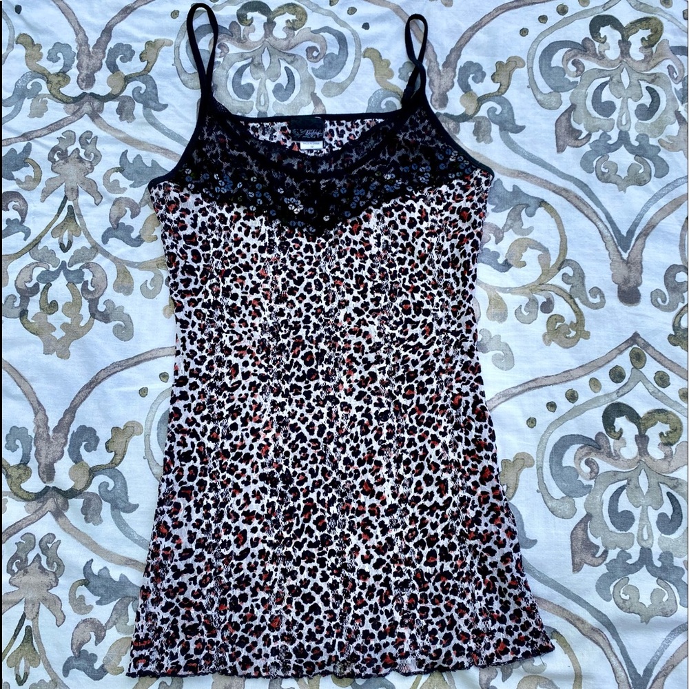 Daytrip Womens Leopard/Cheetah Print Tank Camisole